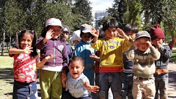 happy kids playing