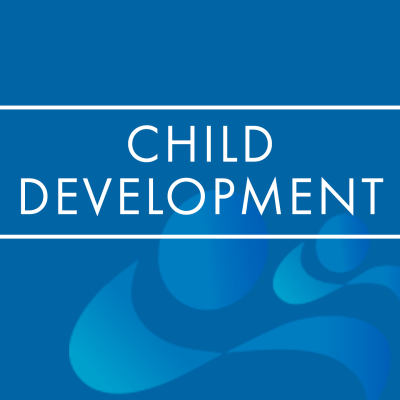 Child Development Journal logo on a blue background.