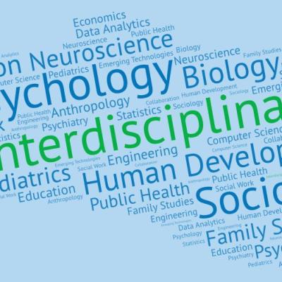 Interdisciplinary word cloud