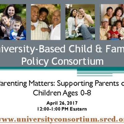 Title slide for the Parenting matters webinar