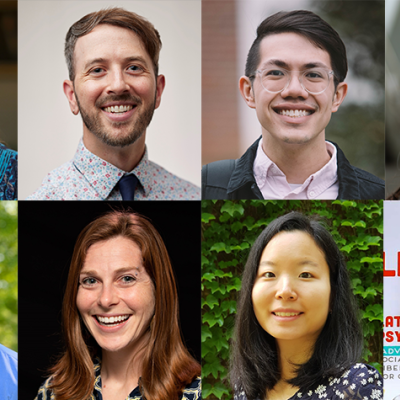 Collage of Tessa Kaufman, Michael Sladek, Kay Simon, Stacey S. Horn, Allen Mallory, Rachel H. Farr, Sueyoung Oh, and Carlos Santos