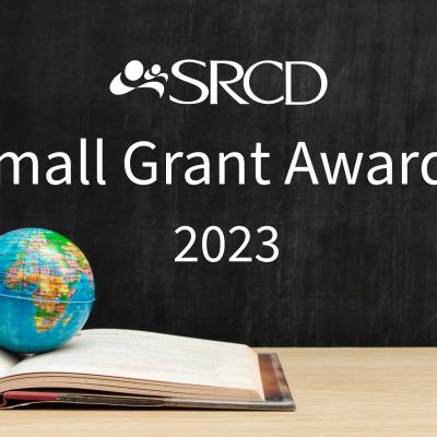 SRCD Small Grant Awards 2022 with globe on open book