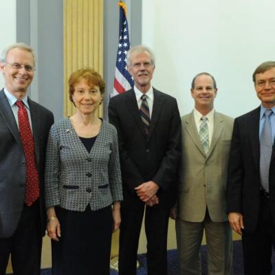 Briefing speakers: Dr. Robert Siegler, Dr. Nora Newcombe, Dr. John Q. Easton, Dr. Steven Breckler, and Dr. Douglas Clements