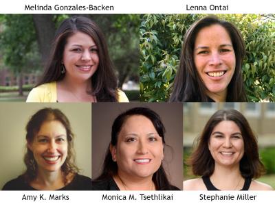 Image collage of Melinda Gonzales-Backen, Lenna Ontai, Amy K. Marks, Monica M. Tsethlikai, Stephanie Miller