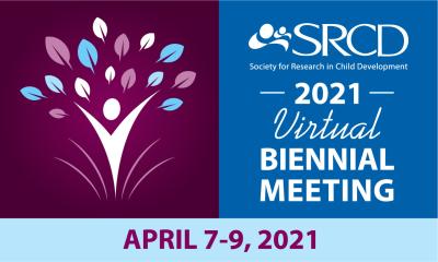 Logo for the SRCD 2021 Virtual Biennial Meeting, April 7-9, 2021