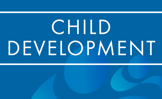 Child Development Journal logo on a blue background.