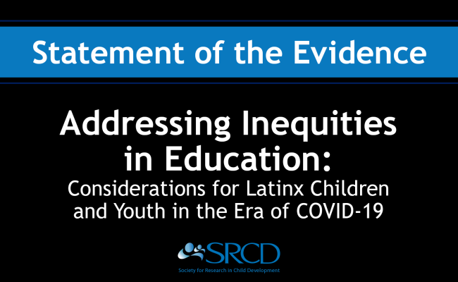 Addressing Inequities in Education: Considerations for Latinx Children and Youth in the Era of COVID-19 logo