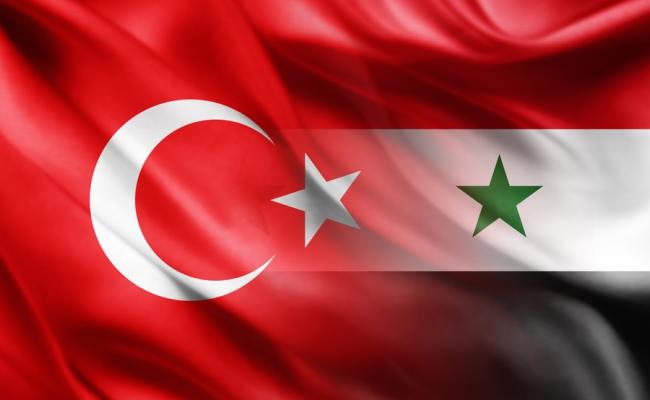 Turkey and Syria Flags blended